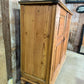 Antique Early Victorian Pine Narrow Estate Hall Linen Housekeeper Pantry Cupboard, C.1830