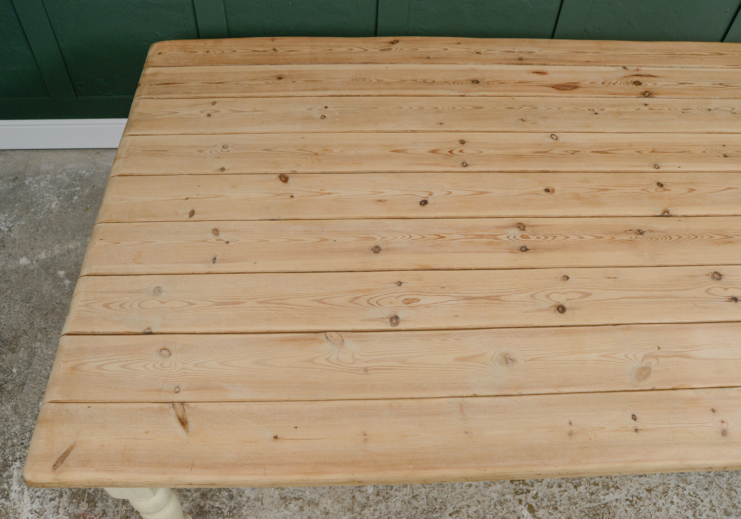 Huge Pine Plank Top Farmhouse Dining Table - 10 seater - Almost 7 FT