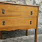 Vintage Chest Of Drawers Two Drawer Oak Cabinet Furniture Tallboy Super Proportions And Detailing