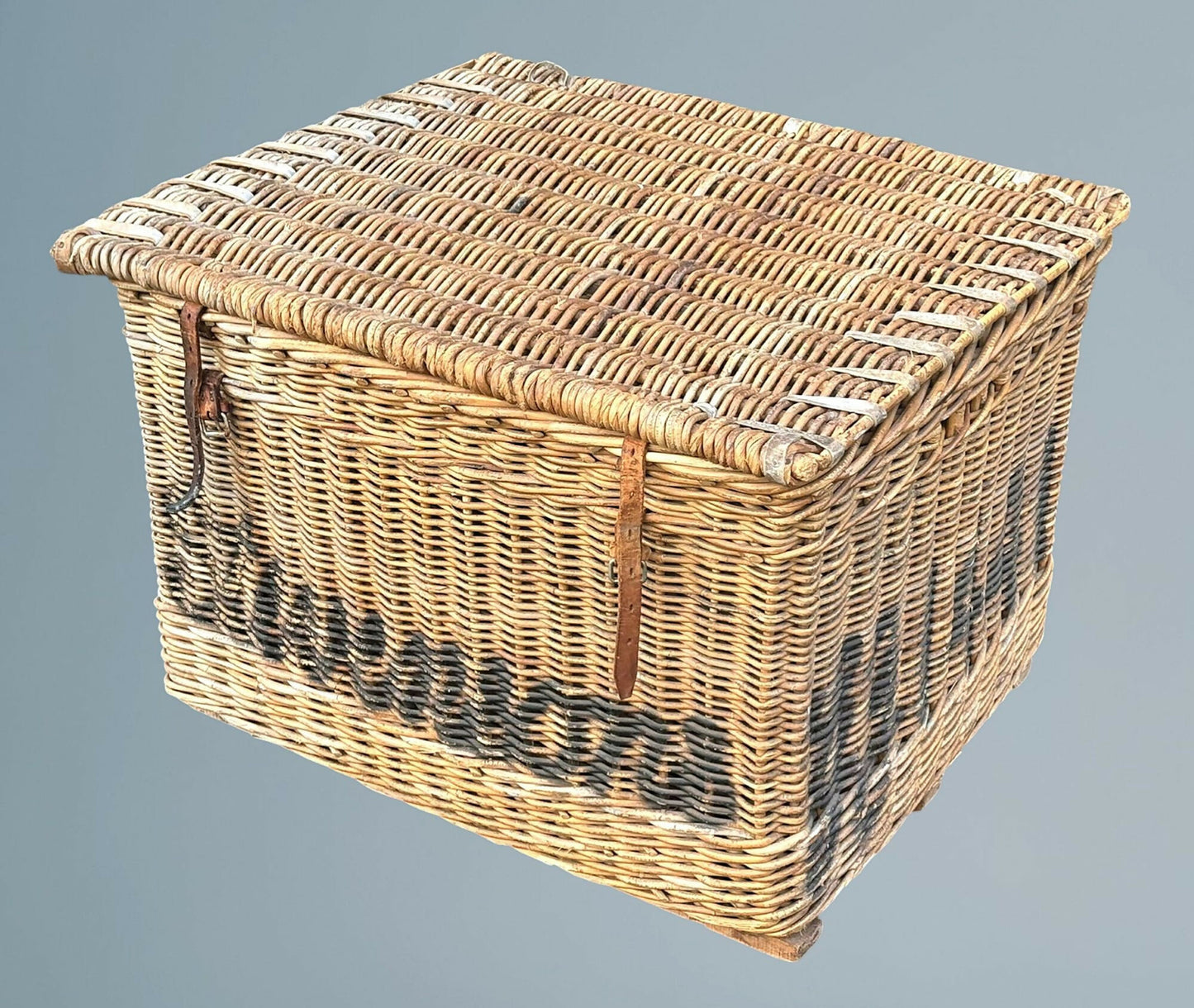 Large Antique Wicker Log Basket
