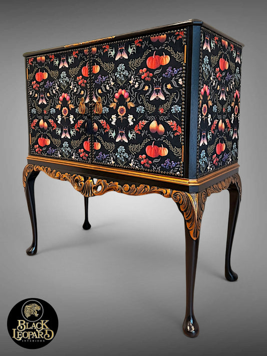 Vintage Art Deco Drinks Cocktail Cabinet, Bespoke Refinished Design, Handmade