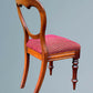 Set of Four Antique Victorian Mahogany Balloon Back Dining Chairs