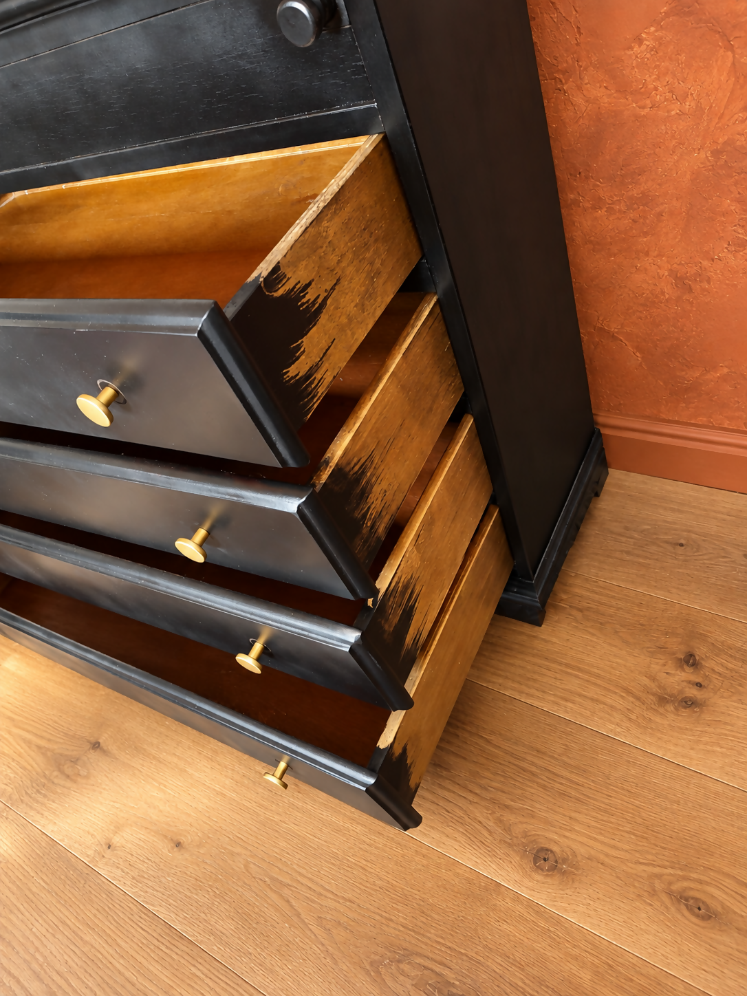THE AFRICAN ASPECTS UPCYCLED - ONE-OFF FURNITURE ART - The Golden Dynasty Statement writing bureau