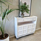 Slim Sideboard / Hallway Console in White, on hairpin legs - By Nathan