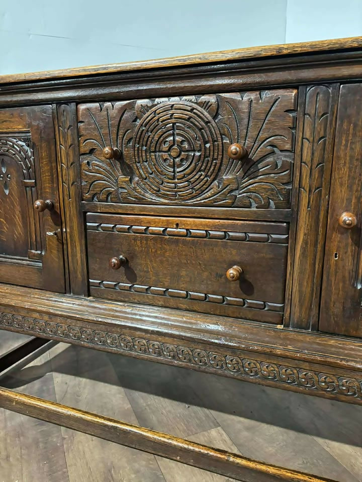 17th Century Style Oak Sideboard