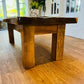 Solid Heavy One Plank Coffee Side End Table