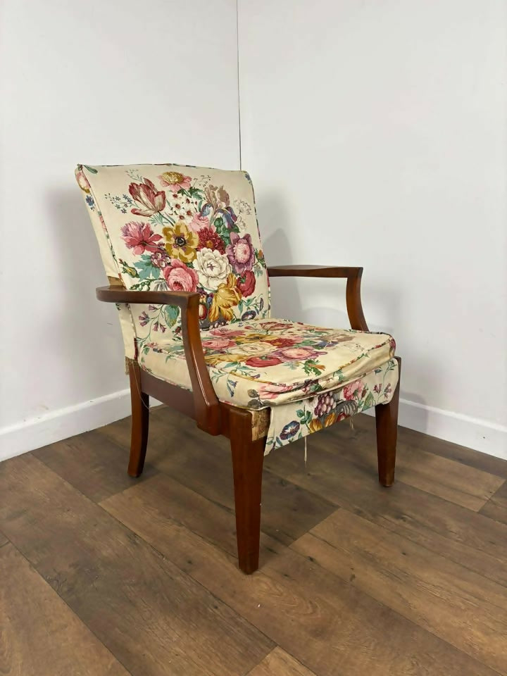 Vintage Parker Knoll Beech Fireside Chair