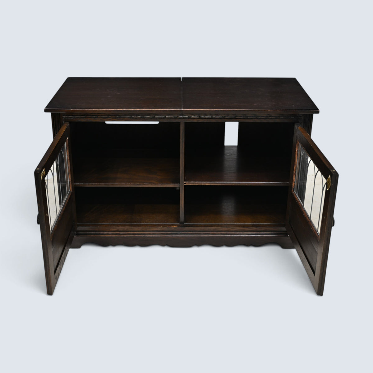 Old Charm Entertainment Centre TV Cabinet Lift Up Top Jacobean FREE UK Delivery*