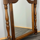 Mirror Vintage French Solid Oak Wall Mirror Turned Spindle Frame LOT 3638