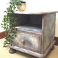 Industrial 'rusty metal' paint effect bedside cabinet by Paint Kitchen