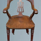 19th Century Walnut Desk Chair / Office Chair