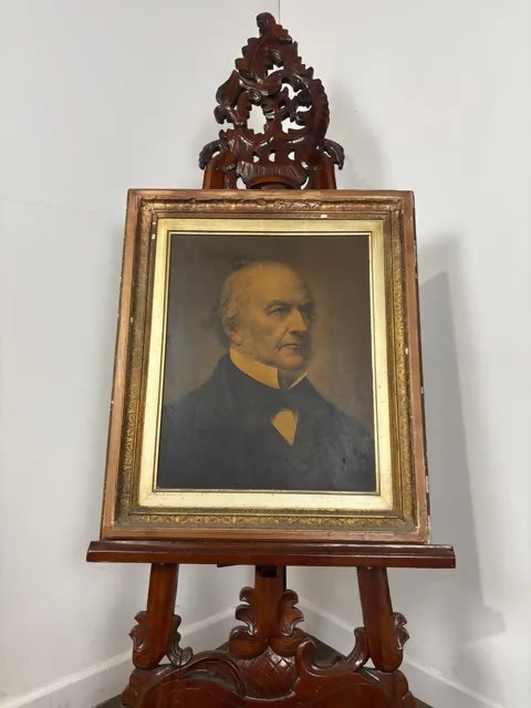 Victorian Oleograph Portrait of William E. Gladstone MP – Robert A. Muller