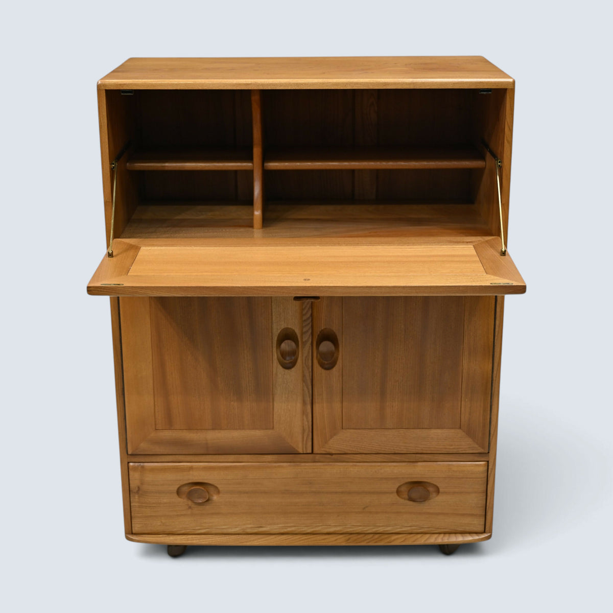 Ercol Drinks Cabinet Bureau Gin/Drinks Cabinet Light Finish FREE UK Delivery*