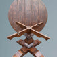 Rustic Circular Dining Table - Seats 6