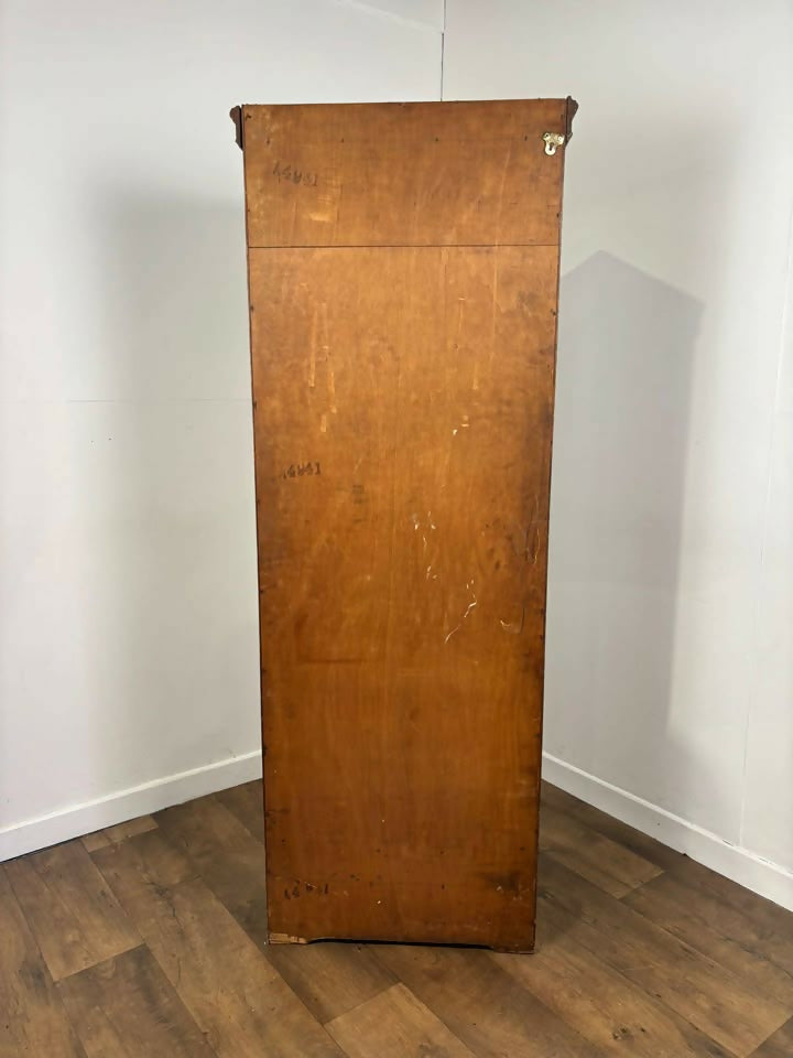 Vintage Oak Hall / Bachelor’s Wardrobe – Compact Single Door Hanging Cupboard