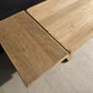 Large Extendable Bleached Oak Farmhouse Dining Table
