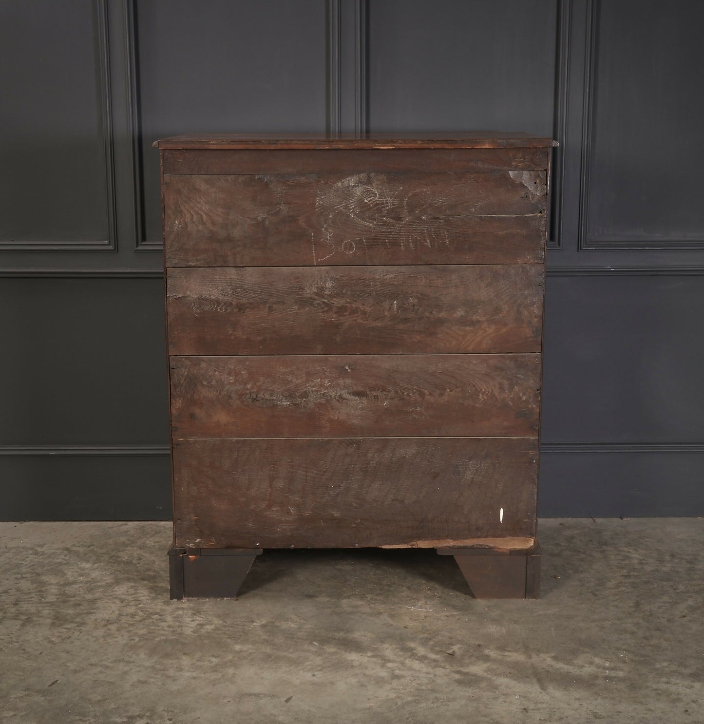 George III Oak Tallboy Vintage Chest Of Drawers