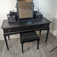Stag Minstrel Dressing Table Mirror & Stool Black