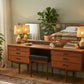 Mid Century Modern Dressing Table by White & Newton with stool and mirror