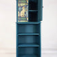 Teal Cabinet With Decorative Front