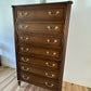 Vintage Stag Tallboy Chest Of Drawers Mid Century Tall Boy Stag Chateau