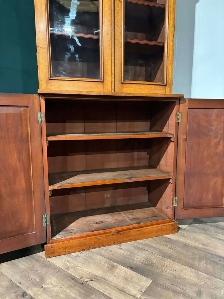 Victorian mahogany chiffonier bookcase 0