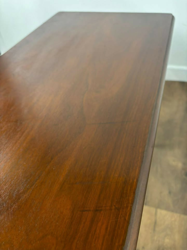 Reproduction Mahogany Storage Table with Lift-Up Top