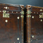Antique Leather End Table Trunks