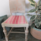 Upcycled statement chair – dressing table chair - cream taupe