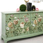 PAINT TO ORDER-Stag minstrel captains chest in green