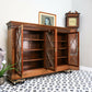 Howard and Sons Bookcase Astral Glazed Mahogany Early Twentieth Century