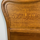 Bed Vintage French Louis XVI Oak Double Bed Frame Carved Headboard LOT 3667