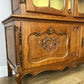 Bookcase Vintage French Louis XVI Oak Display Cabinet Carved Sideboard LOT 6282