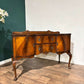 Vintage Queen Anne Style Figured Walnut Sideboard1