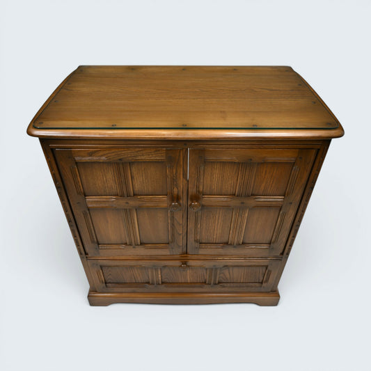 Ercol Mural TV Video Cabinet Golden Dawn Hideaway Doors Model 839 FREE Delivery*