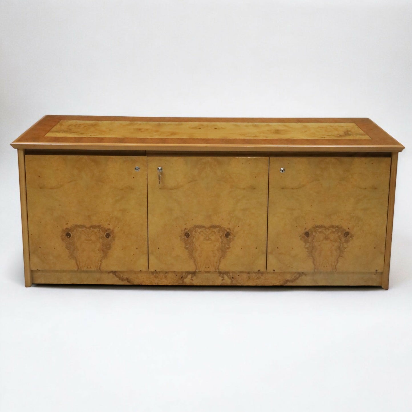 Birdseye Maple Executive Boardroom Sideboard Lockable Doors FREE UK Delivery*. SBR9249/1806D