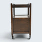 Jaycee Tea Trolley on Casters with Carved Cupboard Doors FREE UK Delivery*