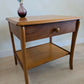 Mid Century Teak Side Table with Drawer & Shelf by Sutcliffe
