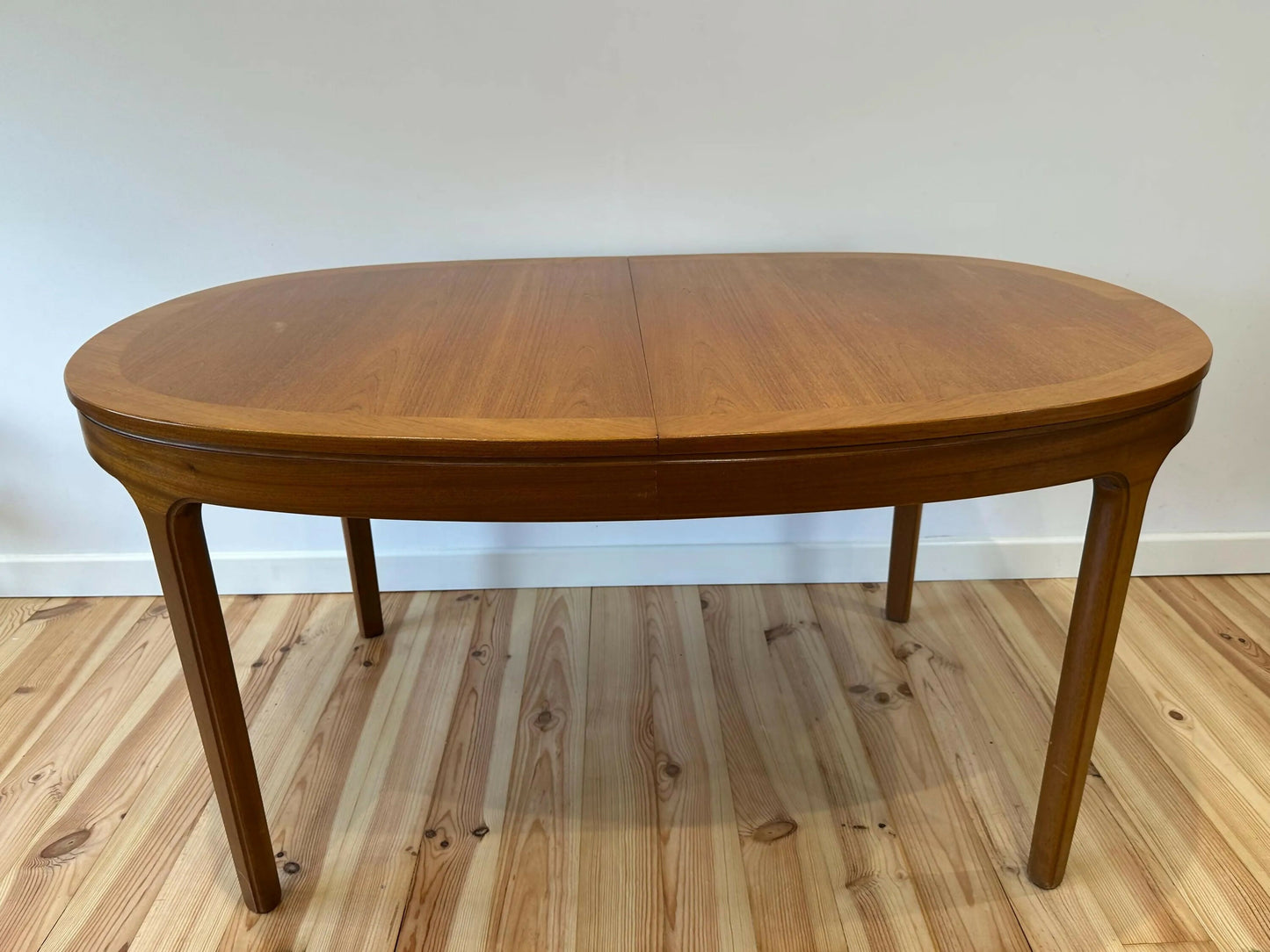 Nathan Mid Century Teak Dining Table Extendable Vintage MCM Extending Table