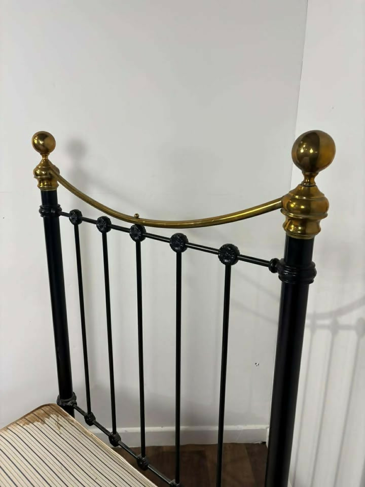 Reproduction Victorian Style Brass & iron Single Bed