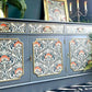 Upcycled Vintage Sideboard, Tv Unit , William Morris Print , Living Room, Dining Room Storage.