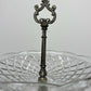 Bomboniere Vintage French Crystal Cut Three Tier Serving Cake Stand LOT 6439
