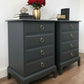 Stag minstrel dark grey bedside cabinets