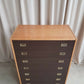 Vintage Mid Century Danish Domino Mobler Scandi Tallboy Chest Of Drawers Retro R613