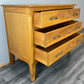 Chest of Drawers Vintage French Louis XVI Oak 3 Drawers Bedroom Cabinet LOT 3727
