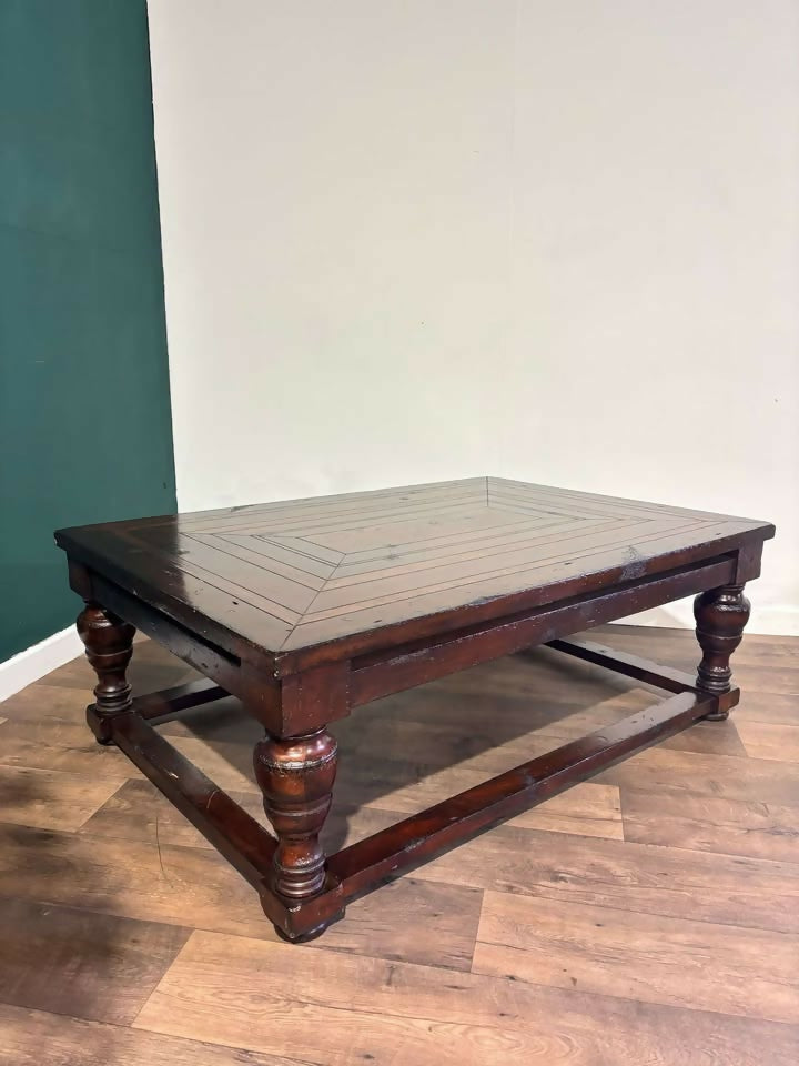 Aged Large Oak Coffee Table3