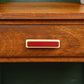 Mid Century Teak Console Table Side Table with Red Handle - 1960s