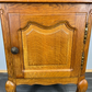 Pair of Bedside Tables Vintage French Oak Cabinets Carved Nightstands LOT 3726