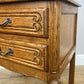 Pair of Bedside Tables Vintage French Louis Oak Nightstands Cabinets LOT 6350