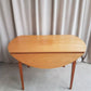 Vintage Mid Century Drop Leaf Oak Effect Extending Dining Table Danish Retro R655
